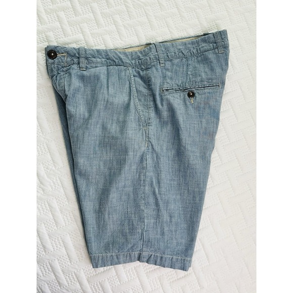 L.O.G.G. H&M Label Of Graded Goods 100%Cotton Mens Light Blue Chino Shorts US 33 - Picture 5 of 7